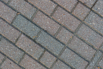 Angle view of paving bricks