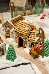 Whimsical Gingerbread Village Houses