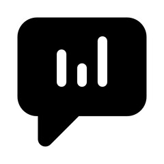 poll icon, messaging converence vector