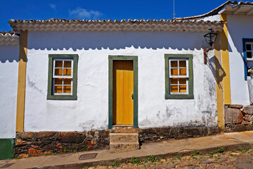 Fototapeta na wymiar Colonial house in Tiradentes, Minas Gerais, Brazil