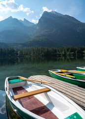Fototapeta na wymiar Lake Hintersee in Bavaria, Germany