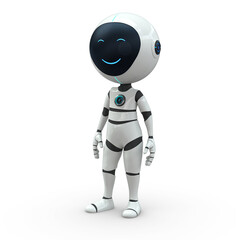 Roboboy relaxed 3D Illustration