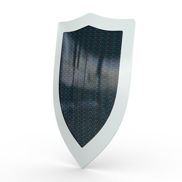 Security Shield 3D Illustration
