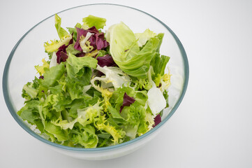 fresh salad in a bowl