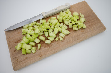 fresh green cucumber
