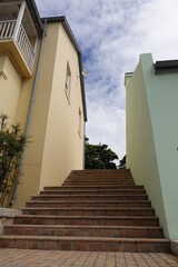 stairway in between houses