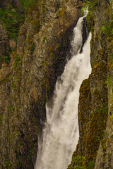 Obraz premium Voringsfossen waterfall, Mabodalen canyon Norway