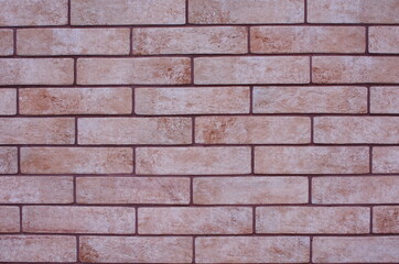 dull brick red masonry wall background  