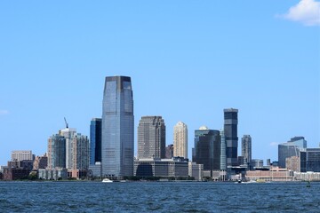 Fototapeta na wymiar New York City NYC City Skyline Panoramic View