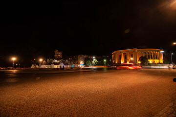 evening streets in the city