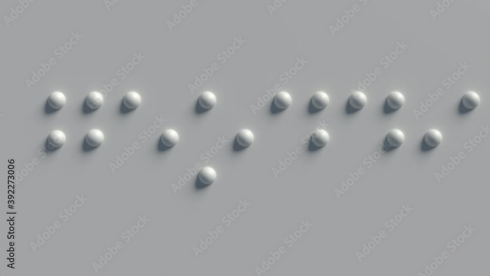 Poster 3d render of black and white morphing sphere with fluid effect. splitting and gathering to the base 