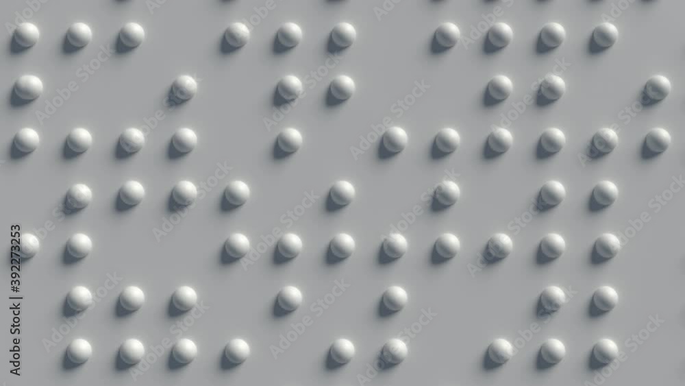 Poster 3d render of black and white morphing sphere with fluid effect. splitting and gathering to the base 