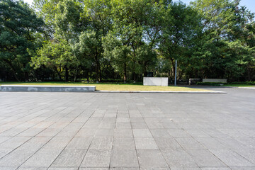 park bench in the park