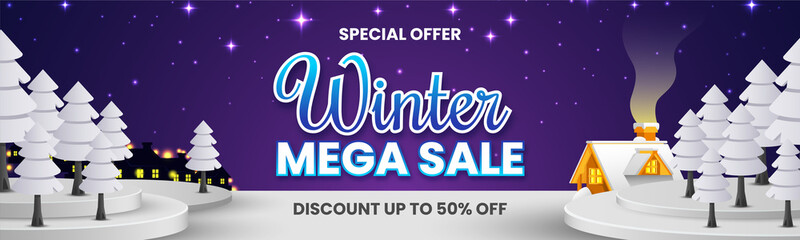 Winter Mega Sale Banner