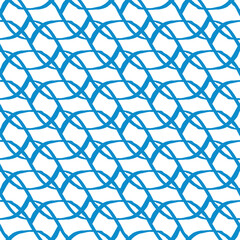 Abstract colored unusual seamless pattern on a white background. Abstract shapes for fabric design, textile, wallpaper, print. Vector illustration.