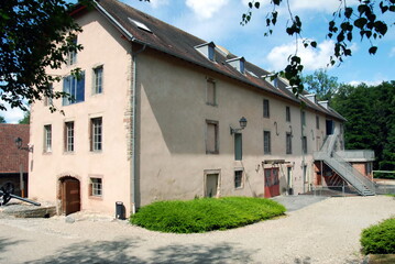 Ville de Sarreguemines, Moulin de la Blies devenu le Musée des Techniques Faïencières, département de la Moselle, France
