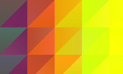 Yellow, green and red polygonal abstract background. Great illustration for your needs.