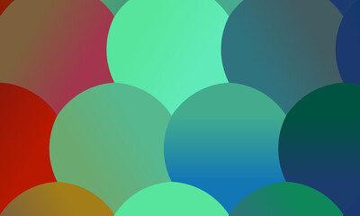 Nice Red, brown and blue circles background, digitally created