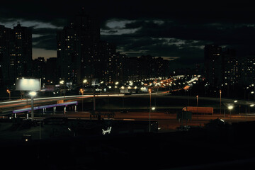 night view of the city