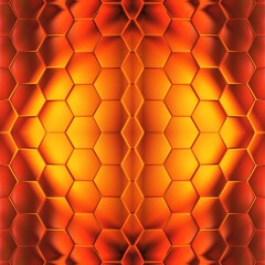 yellow gold mosaic in hexagonal tile design