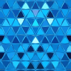 abstract background with triangles in many shades of blue