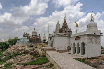 Naklejka premium Sonagiri is a little-known Jain holy place among tourists. Sonagiri is about 100 Jain temples of 9-10 centuries.