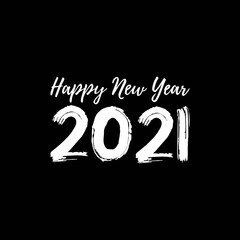 happy new year 2021 vector template. Design for banner; greeting cards or print.