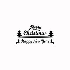 Merry Christmas and Happy New Year 2021, vector illustration