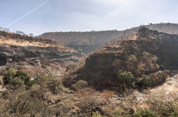 Ajanta Cave Temples in the Granite Mountains of Vindhya, India