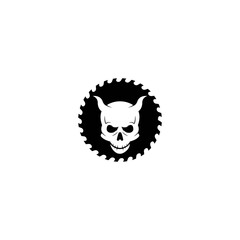 Skull Devil logo vector
