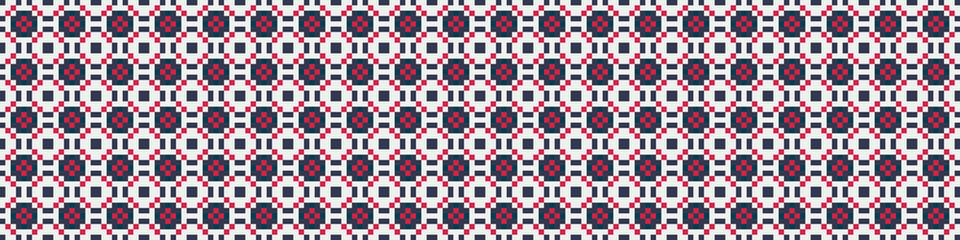 Fototapeta premium Abstract Cross Pattern Dots Logo generative computational art illustration