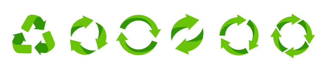 Recycle icon. Recycle vector symbols. Vector illustration