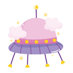 space ufo clouds stars adventure galaxy cartoon