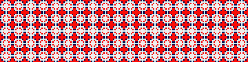 Abstract Cross Pattern Dots Logo generative computational art illustration