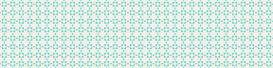 Fototapeta premium Abstract Cross Pattern Dots Logo generative computational art illustration