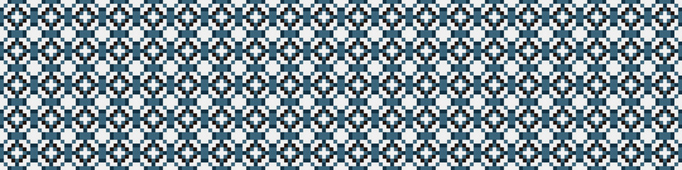 Abstract Cross Pattern Dots Logo generative computational art illustration