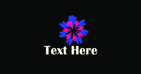 Abstract colorful symbol and Shapes design for commercial use 