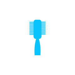 Fashion comb icon flat.