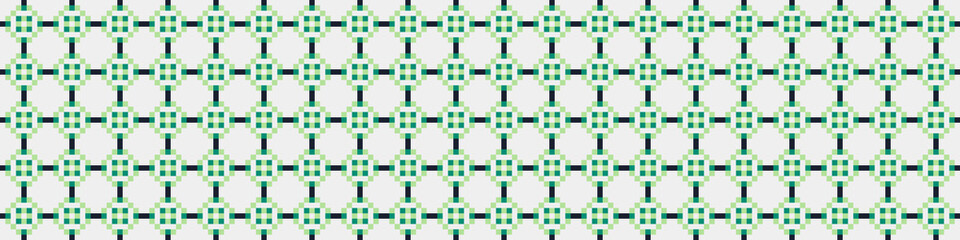 Obraz premium Abstract Cross Pattern Dots Logo generative computational art illustration