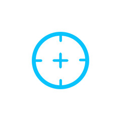 Aim icon flat.