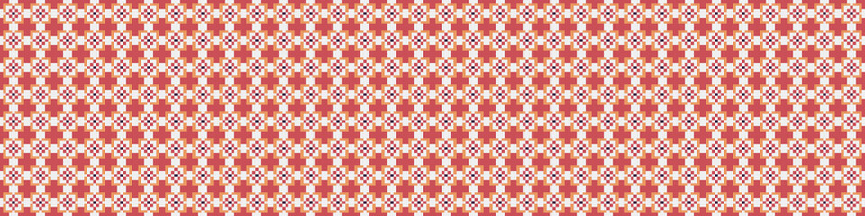 Fototapeta premium Abstract Cross Pattern Dots Logo generative computational art illustration