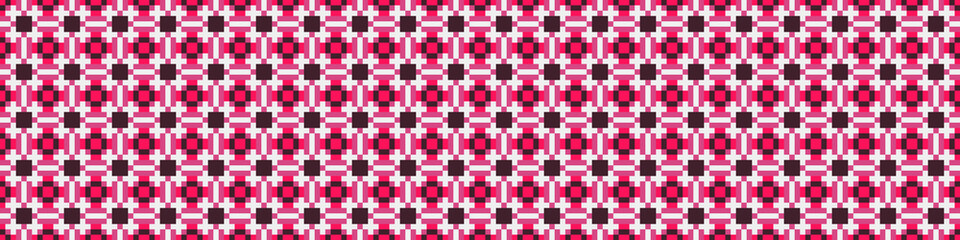 Fototapeta premium Abstract Cross Pattern Dots Logo generative computational art illustration