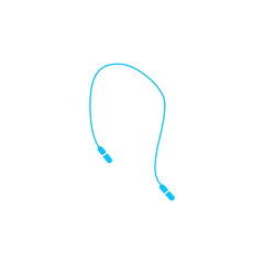 Skipping rope - Jumping icon flat.