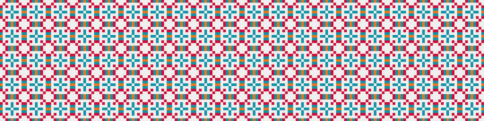Abstract Cross Pattern Dots Logo generative computational art illustration