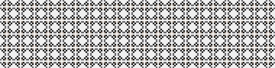 Fototapeta premium Abstract Cross Pattern Dots Logo generative computational art illustration