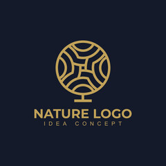 Nature trees logo design vector illustration. Tree vector icon