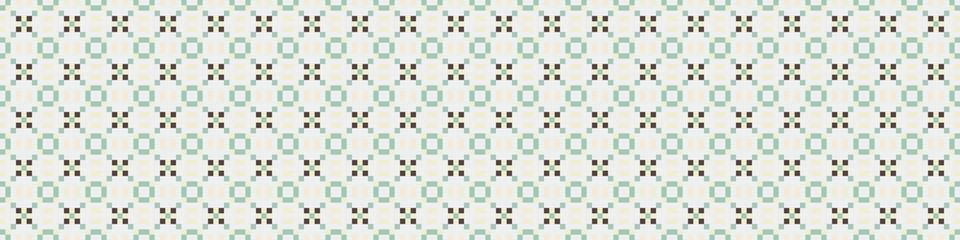 Fototapeta premium Abstract Cross Pattern Dots Logo generative computational art illustration