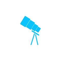 Telescope icon flat.