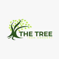 Nature trees logo design vector illustration. Tree vector icon