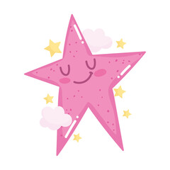 star clouds space adventure galaxy cartoon